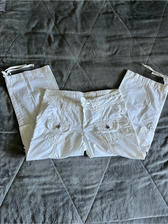 Younique Pants - Vintage Younique White Cargo Capris